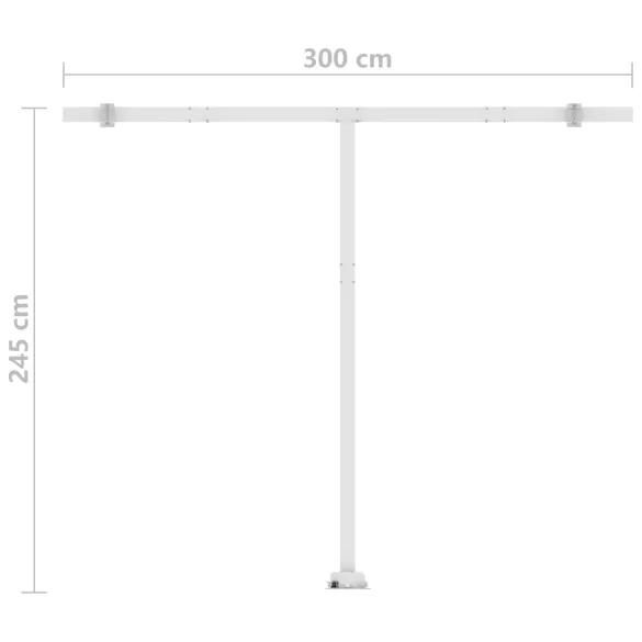 Copertină automată retractabilă 300x250 cm - Antracit