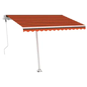 Copertină Retractabilă Automată 300x250 cm - Oranj/Maro 2