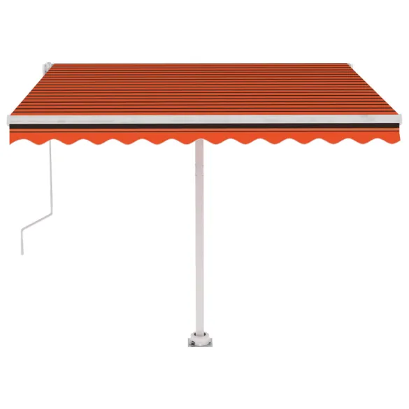 Copertină Retractabilă Automată 300x250 cm - Oranj/Maro