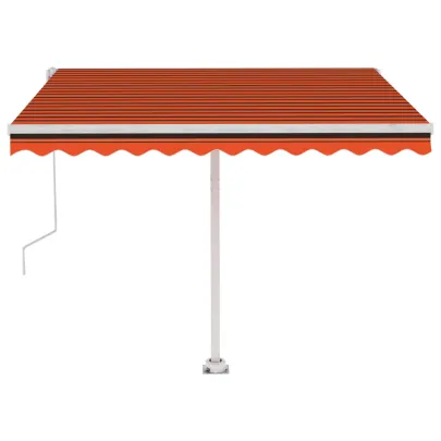 Copertină Retractabilă Automată 300x250 cm - Oranj/Maro