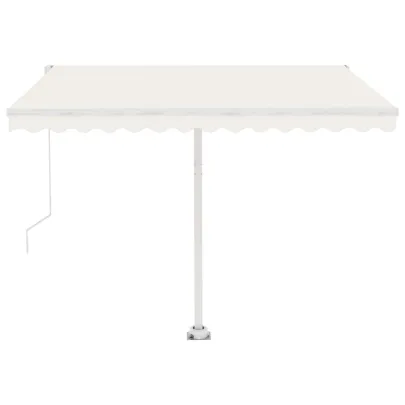 Copertină retractabilă manual crem 350x250 cm - Livrare gratuită