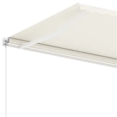 Copertină retractabilă manual crem 350x250 cm - Livrare gratuită