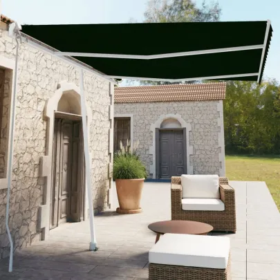 Copertină Retractabilă Manual Antracit 350x250 cm | Livrare Gratuită