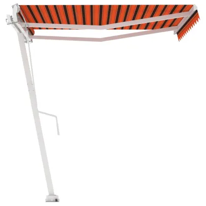Copertină Retractabilă Manual 350x250 cm - Oranj/Maro