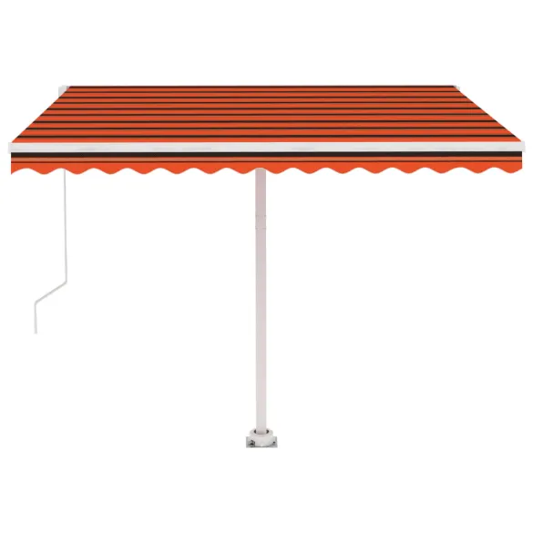 Copertină Retractabilă Manual 350x250 cm - Oranj/Maro