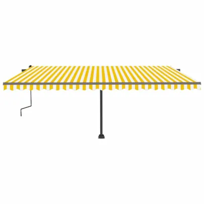 Copertină retractabilă manual cu LED 500x300cm - Livrare gratuită