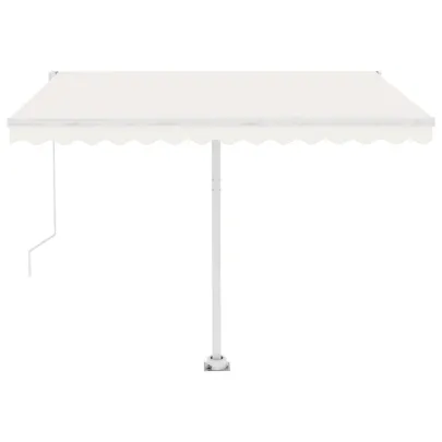 Copertină automată retractabilă crem - 350x250 cm | Livrare gratuită