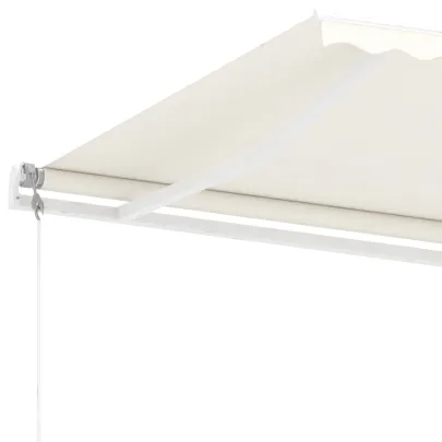 Copertină automată retractabilă crem - 350x250 cm | Livrare gratuită