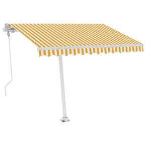 Copertină Automată Retractabilă 350x250 cm - Galben/Alb 2
