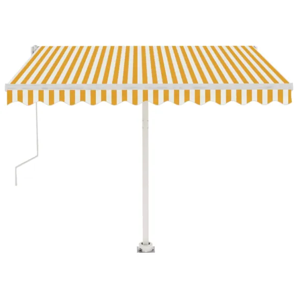Copertină Automată Retractabilă 350x250 cm - Galben/Alb