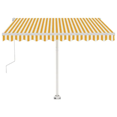 Copertină Automată Retractabilă 350x250 cm - Galben/Alb