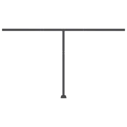 Copertină Automată cu Senzor Vânt și LED - Antracit 450x300 cm