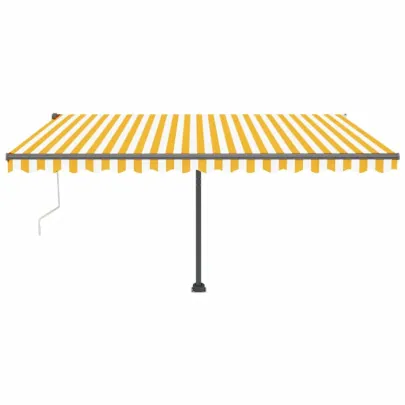 Copertină automată cu senzor vânt și LED - 450x300 cm