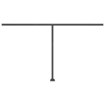 Copertină Retractabilă Manual cu LED - Antracit 450x300cm