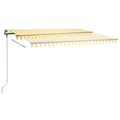 Copertină retractabilă manual cu LED - 450x300 cm