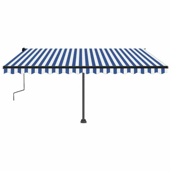 Copertină retractabilă manual cu LED - 450x300 cm