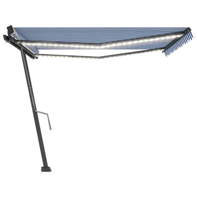 Copertină retractabilă manual cu LED - 450x300 cm