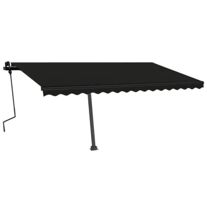 Copertină Retractabilă Manual Antracit 450x300 cm