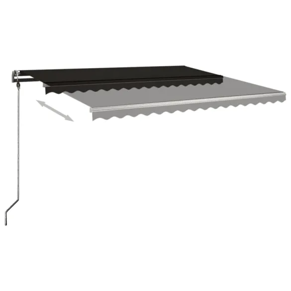 Copertină Retractabilă Manual Antracit 450x300 cm
