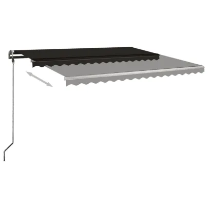 Copertină Retractabilă Manual Antracit 450x300 cm