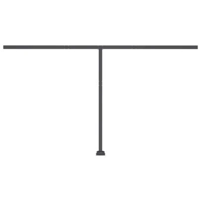 Copertină Automată Senzor Vânt & LED - Portocaliu/Maro - 400x300 cm