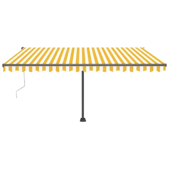 Copertină Automată cu Senzor Vânt și LED - 400x300 cm