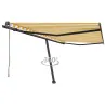 Copertină automată retractabilă 400x300cm galben-alb