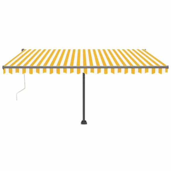 Copertină automată retractabilă 400x300cm galben-alb