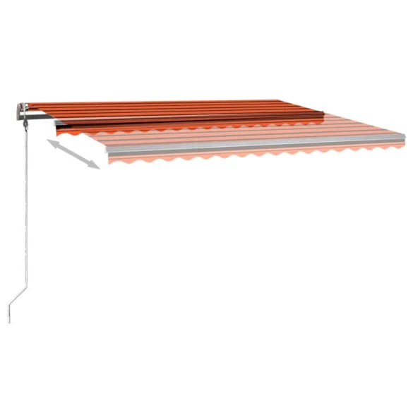 Copertină retractabilă manuală cu LED 400x300 cm | Livrare Gratuită