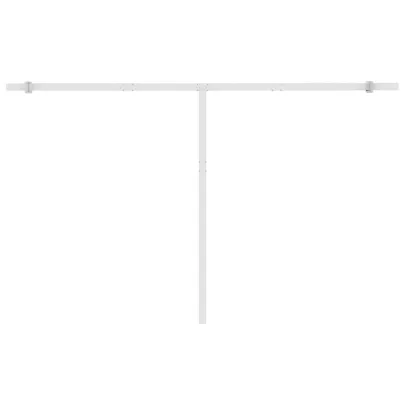 Copertină retractabilă manual cu LED - 450x300 cm - Antracit