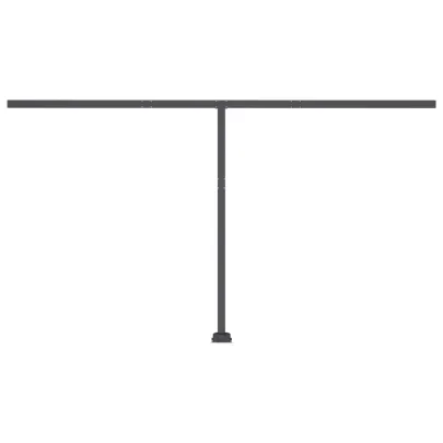 Copertină retractabilă manual cu LED - Antracit 400x300 cm