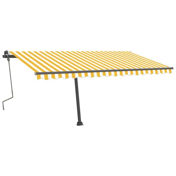 Copertină retractabilă manual cu LED 400x300 cm | Livrare Gratuită