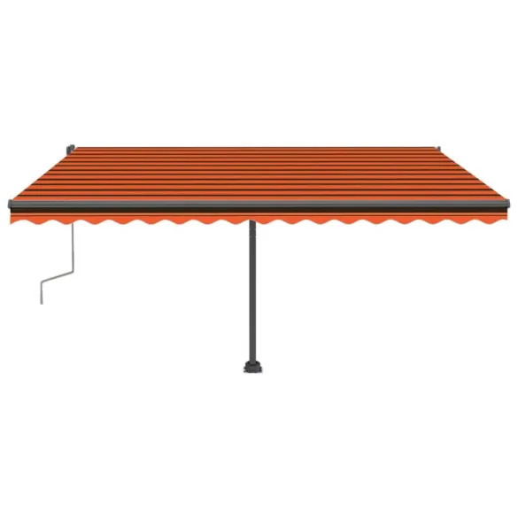 Copertină Retractabilă Manual 4x3m - Portocaliu/Maro