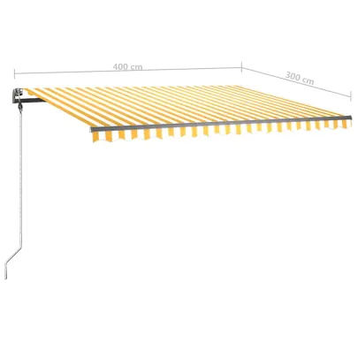 Copertină Retractabilă Manual 4x3m - Livrare Gratuită