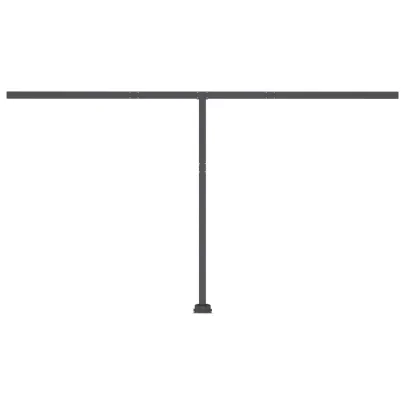 Copertină Retractabilă Manual 400x300 cm - Albastru/Alb