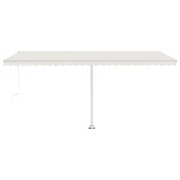 Copertină Retractabilă Manual Crem 500x300 cm - Livrare Gratuită