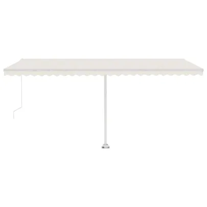 Copertină Retractabilă Manual Crem 500x300 cm - Livrare Gratuită