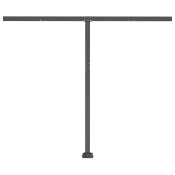 Copertină retractabilă manual cu LED pentru terasă 350x250 cm