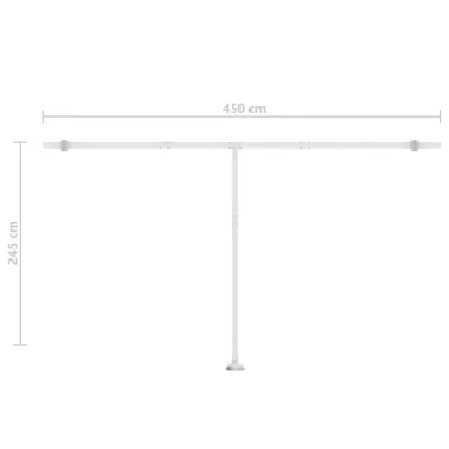 Copertină Automată cu Senzor Vânt și LED - 5x3m | Livrare Gratuită