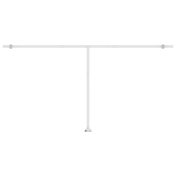 Copertină Retractabilă Manuală 6x3m - Portocaliu/Maro