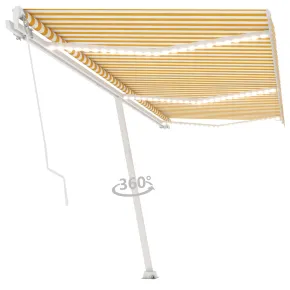 Copertină retractabilă manual cu LED - 600x300 cm 2
