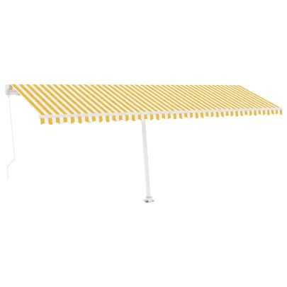 Copertină retractabilă manual cu LED - 600x300 cm