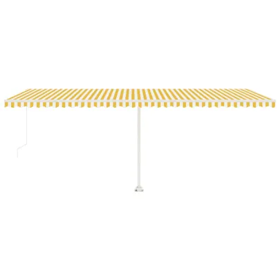 Copertină retractabilă manual cu LED - 600x300 cm