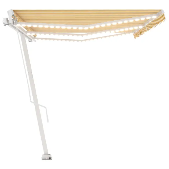 Copertină retractabilă manual cu LED - 600x300 cm
