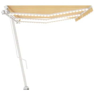 Copertină retractabilă manual cu LED - 600x300 cm