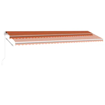 Copertină retractabilă manual cu LED - 6x3m - Livrare gratuită