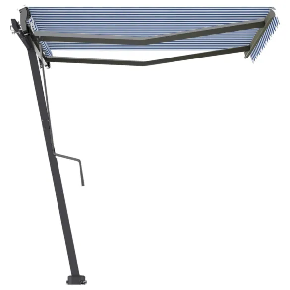 Copertină Automată Retractabilă 300x250 cm - Albastru/Alb