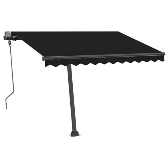 Copertină Retractabilă Manual cu LED - 300x250 cm - Antracit