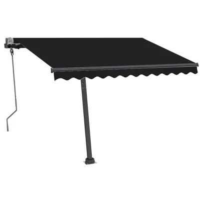 Copertină Retractabilă Manual cu LED - 300x250 cm - Antracit