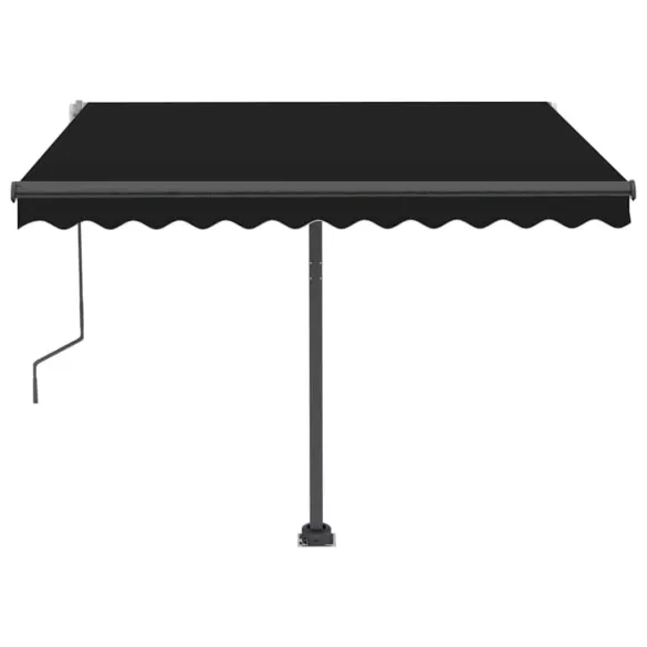 Copertină Retractabilă Manual cu LED - 300x250 cm - Antracit